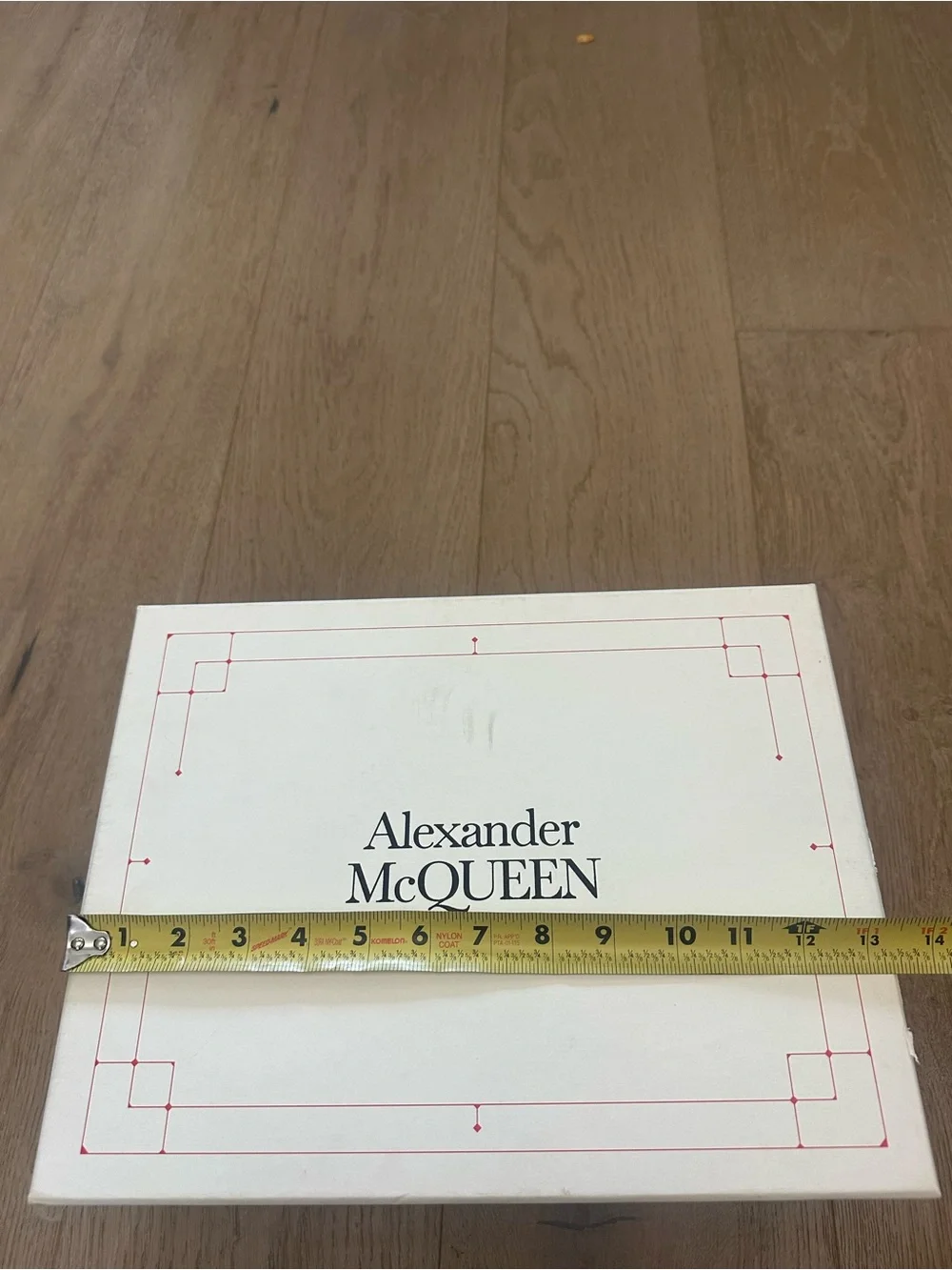 Alexander McQueen Empty Shoe Box with Original Tissue Paper Luxury Storage Displ